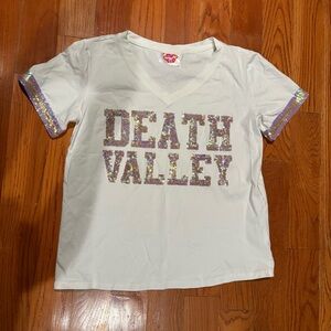 Sparkle City DEATH VALLEY Sequin Jersey Tee